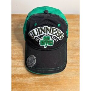 Guinness‎ Official Merchandise Black Green Baseball Cap Snapback Beer Harp